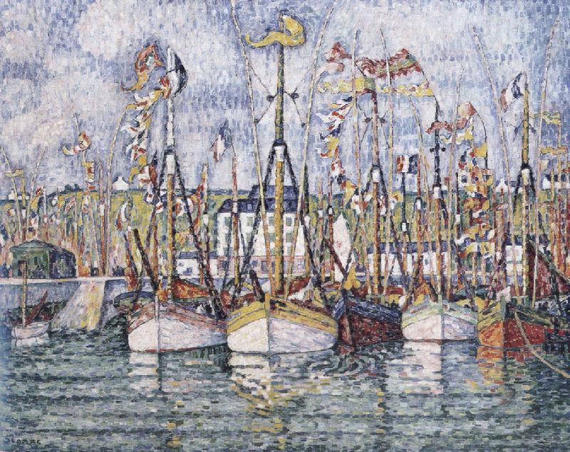 Paul Signac blessing of the tuna boats china oil painting image